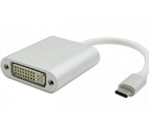 Fast Asia Adapter - konvertor USB 3.1 tip C (M) - DVI (F) srebrni - Slika 1