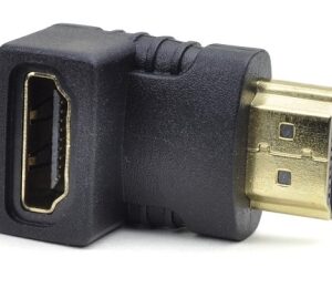 Fast Asia Adapter HDMI (M) - HDMI (F) crni ugaoni - Slika 1