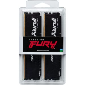 KINGSTON DIMM DDR5 64GB (2x32GB kit) 5600MT/s KF556C40BBK2-64 Fury Beast black XMP - Slika 3