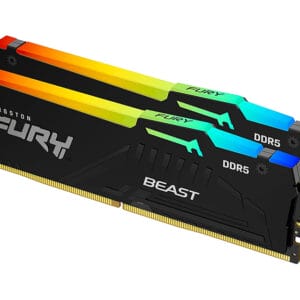 KINGSTON DIMM DDR5 64GB (2x32GB kit) 6000MT/s KF560C30BBEAK2-64 FURY Beast RGB Black EXPO - Slika 2
