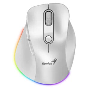 Genius Ergo 9000S Pro Pearl White USB Bežični Pine Wood miš - Slika 4