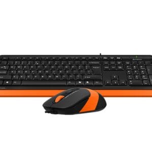 A4 TECH F1010 FSTYLER USB US narandžasta tastatura + USB narandžasti miš - Slika 3