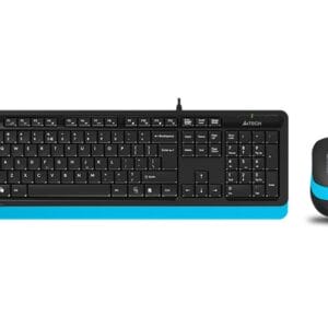 A4 TECH F1010 FSTYLER USB US plava tastatura + USB plavi miš - Slika 2