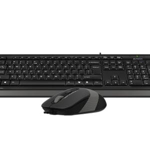 A4 TECH F1010 FSTYLER USB YU siva tastatura + USB sivi miš - Slika 1