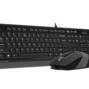 A4 TECH F1010 FSTYLER USB YU siva tastatura + USB sivi miš - Slika 3
