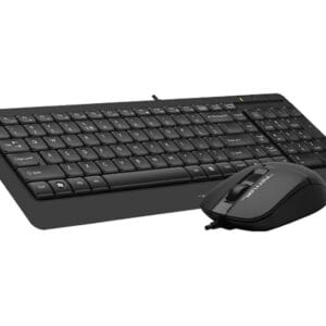 A4 TECH F1512S FSTYLER USB YU crna tastatura + USB crni miš - Slika 2