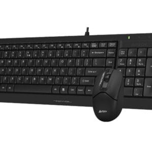 A4 TECH F1512S FSTYLER USB YU crna tastatura + USB crni miš - Slika 3