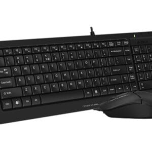 A4 TECH F1512S FSTYLER USB YU crna tastatura + USB crni miš - Slika 4