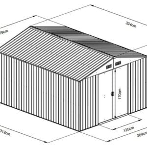 FIELDMANN FZDO 1009 baštenska kućica - Slika 2