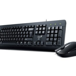 GENIUS KM-160 USB YU crna tastatura+ USB crni miš - Slika 1
