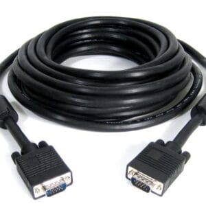E-Green Kabl VGA D-sub M/M 10m HQ feritno jezgro crni - Slika 1