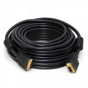 Fast Asia Kabl VGA D-sub M/M 15m HQ feritno jezgro crni - Slika 1