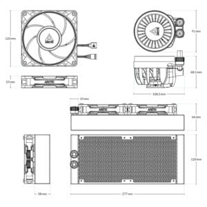 Arctic Liquid Freezer III Pro 240 A-RGB Black vodeno hlađenje (ACFR... - Slika 3