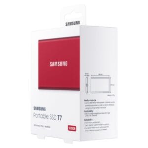 Samsung Portable T7 500GB crveni eksterni SSD MU-PC500R - Slika 8