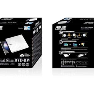 ASUS SDRW-08D2S-U LITE DVD±RW USB eksterni rezač beli - Slika 3