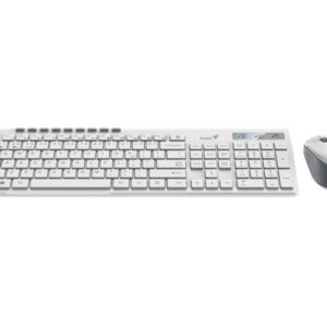 GENIUS SlimStar 8230 Wireless USB YU bela tastatura+ miš - Slika 1