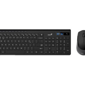 GENIUS SlimStar 8230 Wireless USB YU crna tastatura+ miš - Slika 1