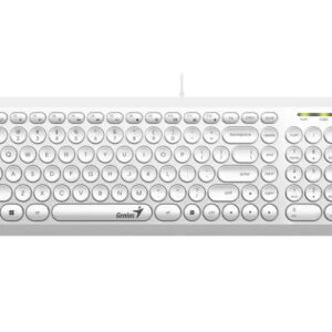 GENIUS Slimstar Q200 USB YU bela tastatura - Slika 1
