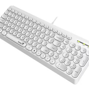 GENIUS Slimstar Q200 USB YU bela tastatura - Slika 2