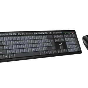 GENIUS Smart KM-8200 Wireless USB US crna tastatura + miš - Slika 3