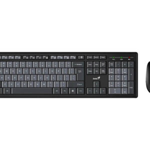 GENIUS Smart KM-8200 Wireless USB YU crna tastatura + miš - Slika 1
