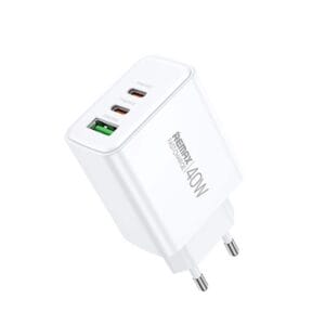 Remax Strujni Fast punjač Kiddy 1xUSB 3.0 + 2xTIP C 20W RP-U123, b... - Slika 1
