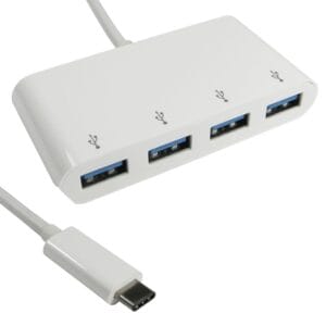E-Green USB 3.1 tip C HUB 4port beli - Slika 1