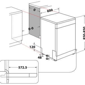Whirlpool Sudomašina WHIRLPOOL W2F HD624 X/samostojeca/E/14 kompleta/59x60x85cm/inox - Slika 5