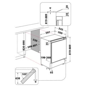 WHIRLPOOL WBUF011 ugradni frižider - Slika 3