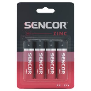 Sencor Baterija Sencor R06 AA 4BP Cink Karbon 4/1 - Slika 1