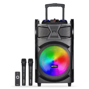 Intex Karaoke zvučnik Intex T-350 TUFB (Dual) v5.1 Trolley FM/Aux/HDMI/USB/BT 5.1/2 x mic/ Daljinski 60W - Slika 1