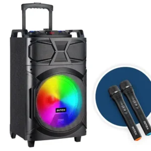 Intex Karaoke zvučnik Intex T-350 TUFB (Dual) v5.1 Trolley FM/Aux/HDMI/USB/BT 5.1/2 x mic/ Daljinski 60W - Slika 2