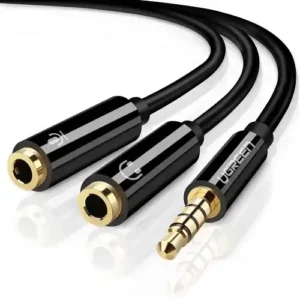 Ugreen Audio kabl 3,5mm 1xM/2xŽ Ugreen 0,2m AV141 - Slika 1