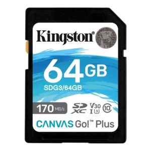 Kingston SD Card 64GB Kingston SDG3/64GB class 10 170Mbs/64MBs - Slika 1