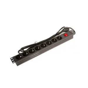 Mirsan 220V razvodni PDU panel 19/1U sa 8 utičnih mesta,prekidač,prenaponska zaštita,kabl 1.8m Mirsan - Slika 1