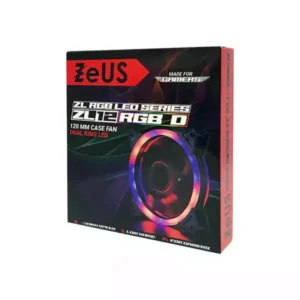 Zeus Case Cooler 120x120 ZEUS Dual Ring RGB fan - Slika 2