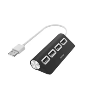 Hama USB HUB 4 port Hama 2.0 200119 Black - Slika 1