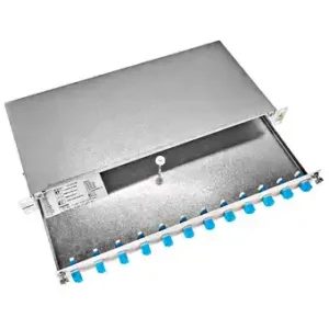 Schrack FO Splicebox 19 inča sa 4 LC singlemode duplex adapter Schrack HSELS08SLG RAL7035, PREMIUM - Slika 3