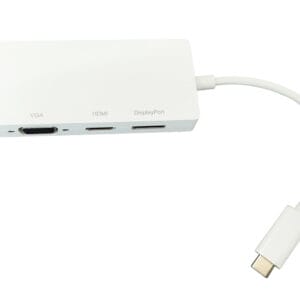 E-Green Adapter USB 3.1 tip C (M) - Display Port + HDMI + VGA + DVI ... - Slika 1