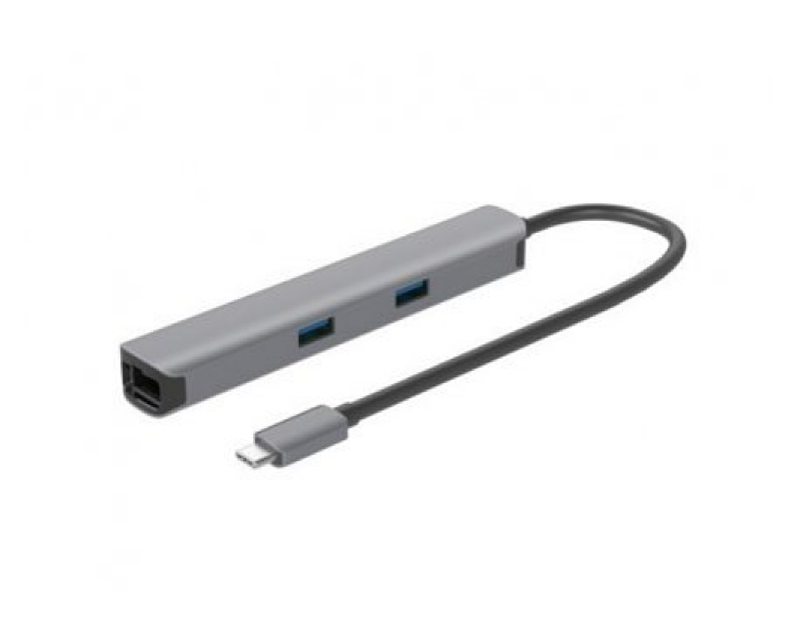 E-Green Adapter USB 3.1 tip C (M) - HDMI + 2 x USB 3.0 + SD/TF+PD 10 ...