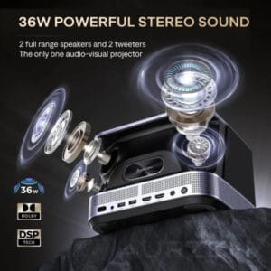 Vankyo Projektor Vankyo Aurzen Boom 3, Smart OS - Slika 4