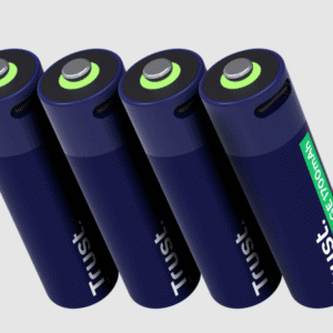 Trust Punjive baterija TRUST USB-C 4P - AA/4 kom/USB-C kabel 4P/ crna - Slika 1