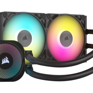 Corsair Kuler za CPU CORSAIR iCUE LINK TITAN 240 RX/RGB/AIO/240mm/dual fan/vodeno hladenje/crna - Slika 1
