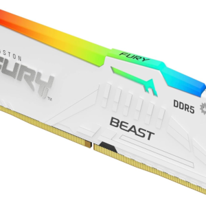Kingston Memorija KINGSTON 16GB/DIMM/DDR5/5200MHz/CL40/FURY Beast RGB/bela - Slika 1