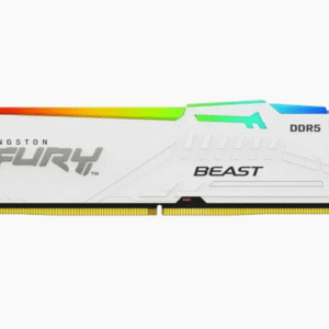 Kingston Memorija KINGSTON 16GB/DIMM/DDR5/5600MHz/CL40/FURY Beast RGB/bela - Slika 1