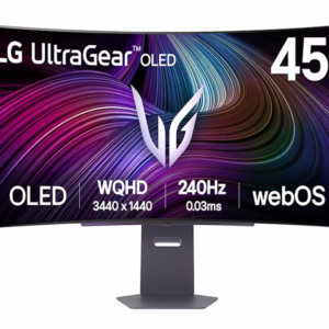 LG Monitor LG 45GX90SA-B 44.5"/OLED,21:9,zakrivljen/3440x1440/240Hz/0,03ms GtG/HDMIx2,DP,USB/Gsync - Slika 1