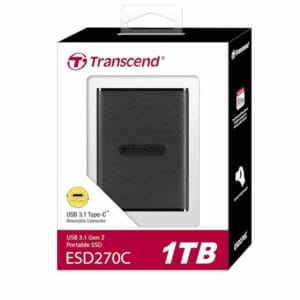 Transcend SSD TRANSCEND ESD270C 1000GB/eskterni/USB 3.1/crna - Slika 1