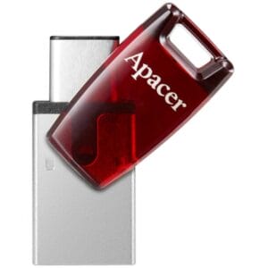 Apacer 64GB AH180 USB 3.2 Tip C - USB 3.2 Tip A flash crveni AP64GAH180R-1 - Slika 3