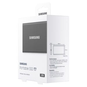 Samsung Portable T7 2TB sivi eksterni SSD MU-PC2T0T - Slika 7