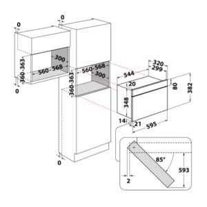 Whirlpool WMN574BXA ugradna mikrotalasna rerna - Slika 3